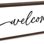 Welcome Wood Home Decor Signs, Welcome Simplicity Wood Plaque, Home Tabletop
