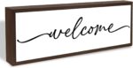 Welcome Wood Home Decor Signs, Welcome Simplicity Wood Plaque, Home Tabletop