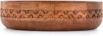 Mango Wood Decorative Round Carved Bowl for Decoration, Centerpiece Bowl - Image 2