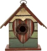 Bird Houses for Outside, 9.7" H Hanging Bird House for Outdoor, Patio Garden - Image 7