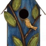 Bird Houses for Outside, 9.7" H Hanging Bird House for Outdoor, Patio Garden