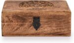 Handmade Mango Wood Tree of Life Engraving Beautifully Keepsake Box Jewellery - Image 3