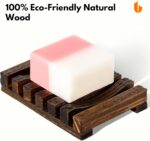 Natural Wooden Soap Dish Soap Saver Holder Soap Tray for Bathroom - Image 2