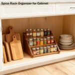 Acacia Wooden Spice Rack for Countertop - 3 Tiered Spice Rack Organizer - Image 6