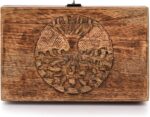 Handmade Mango Wood Tree of Life Engraving Beautifully Keepsake Box Jewellery - Image 2