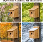Wooden Birdhouse with Lift-Up Front Cleaning Door - Image 6