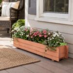 Raised Garden Bed, 36" x 7" x 6.5" Wooden Elevated Planter Box for Flower - Image 2
