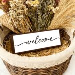 Welcome Wood Home Decor Signs, Welcome Simplicity Wood Plaque, Home Tabletop - Image 3