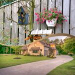 Bird Houses for Outside, 9.7" H Hanging Bird House for Outdoor, Patio Garden - Image 2