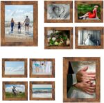 Rustic Picture Frames, 10 Pack Collage Picture Frames, Gallery Wall Frame Set
