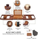 Bamboo Bathtub Tray Caddy for Tub - Image 2