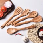 12 inch Olive Wooden Utensils for Cooking, Long Handle Wooden Spoons - Image 5