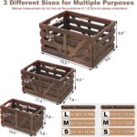 Nested Wooden Storage Crates Set of 3 (L, M, S) - Image 2