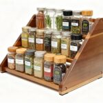 Acacia Wooden Spice Rack for Countertop - 3 Tiered Spice Rack Organizer