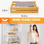 Bathtub Tray Caddy, Expandable Bamboo Bath Tray for Tub - Image 4