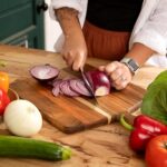 Acacia Wood Cutting Board and Chopping Board with Handle for Meat, Cheese - Image 4