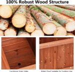 Raised Garden Bed, Outdoor Rectangle Flower Beds with Bottom Panels - Image 3