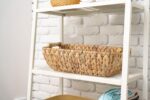 Water Hyacinth Storage Baskets with Wooden Handles, Large Wicker Baskets - Image 3
