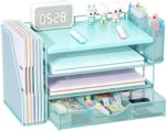 Wood Desk Organizers and Accessories with File Holder & Catalog Racks - Image 8