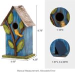 Bird Houses for Outside, 9.7" H Hanging Bird House for Outdoor, Patio Garden - Image 5