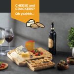 Charcuterie Board Cheese Board Set with Accessories - Bamboo Wooden Serving - Image 6