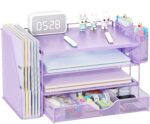 Wood Desk Organizers and Accessories with File Holder & Catalog Racks - Image 7