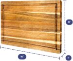 Non-Toxic Acacia Wood Cutting Board, Mineral Oil & Plastic Free, 16x11 - Image 8