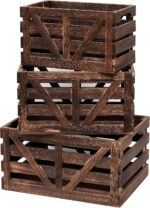 Nested Wooden Storage Crates Set of 3 (L, M, S) - Image 6