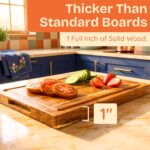 Non-Toxic Acacia Wood Cutting Board, Mineral Oil & Plastic Free, 16x11 - Image 6