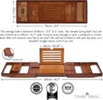 Bamboo Bathtub Tray Caddy for Tub - Image 3