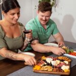 Acacia Wood Cutting Board and Chopping Board with Handle for Meat, Cheese - Image 6