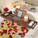 Bamboo Bathtub Tray Caddy for Tub - Image 6